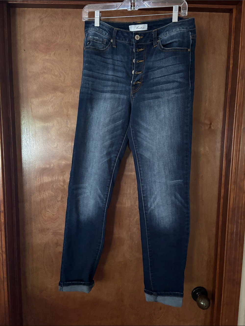 KanCan Women Boyfriend Jeans - Dark Blue Wash